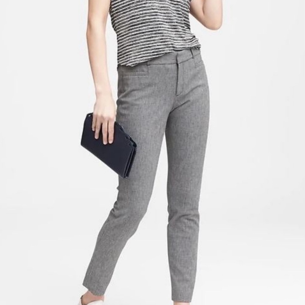 BANANA REPUBLIC WOMENS GRAY SLOAN PANTS SIZE 6